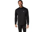 Laufshirt ASICS "CORE LS 1/2 ZIP WINTER TOP", Herren, Gr. XXL, schwarz (performance schwarz), Obermaterial: 94% Polyester, 6% Elasthan, Shirts Laufshirt