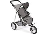 Puppenbuggy CHIC2000 "Leon", grau (melange grau), Puppenwagen, KinderB:75cm H:73,5cm T:75cm, Kunststoff, Polyester, Stahl, Puppenbuggy, B:75cm H:73,5cm T:75cm