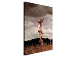 artgeist , Hellgrau, Hellbraun , Textil, Holzwerkstoff , rechteckig , 40x60x1.2 cm , Keilrahmen ,