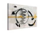 artgeist , Schwarz, Hellgrau , Textil, Holzwerkstoff , rechteckig , 60x40x1.2 cm , Keilrahmen ,