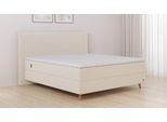 BRUNO Boxspringbett Premium 140x200cm in Beige | Matratzen-Härtegrad: Links H2 / Rechts H2 | mehrfach ausgezeichnet in Design & Qualität
