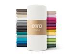 Spannbettlaken OTTO HOME "PAPRIKA Microfaser-Jersey, pflegeleicht", weiß (wollweiß), B:200cm L:200cm, Microfaser-Jersey, Obermaterial: 100% Polyester, Bettlaken, Spannbettlaken, Bettlaken Laken in Jersey Qualität, schnelltrocknend