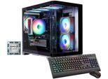 GAMEMAX Gaming-PC "HYPE-M BK 8205 AMD Ryzen 5 9600X 32GB DDR5 1TB SSD RX 9070", schwarz, Microsoft Windows 11 Home (64 Bit), 32 GB RAM 1.000 GB SSD, Desktop-PCs, Windows 11, DDR5 RAM, Gaming-PC
