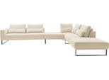Musterring "JustB PM100 bequem, modern, elegant und viel Platz, bodenfrei" mit Zwischenhocker, wahlweise mit Funktion und Kissen, Maße 290 x 398