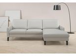 Ecksofa HOME AFFAIRE, grau, B:244cm H:86cm T:164cm, 100% Polyester, Sofas, Ecksofa, inkl. saugroboterfreundliche Höhe & schmale Armlehnen