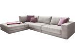 Ecksofa 3C CANDY "Enisa II L-Form", silber, B:325cm H:86cm T:222cm, Korpus/Basismaterial: 100% Polyester. Sitzfläche: 100% Polyester, Sofas, Ecksofa, bestehend aus Modulen, daher auch individuell aufstellbarbar