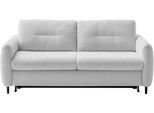 2,5-Sitzer HOME AFFAIRE "Clevina, Dauerschläfer mit Kaltschaummatratze, Breite 196 cm", grau (silber), B:196cm H:84cm T:102cm, 100% Polyester, Sofas, 2 5-Sitzer, Sofa & Bett in einem – kinderleicht ausklappbar & freistellbar im Raum