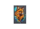 Perlen-Stickbild "Fuchs", 22 x 33 cm
