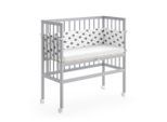 VitaliSpa Beistellbett, Grau, Holz, Rechteckig, 94x96x90 cm, Babymöbel, Babybetten, Beistellbetten