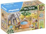 Konstruktions-Spielset PLAYMOBIL "Spritztour zum Wasserloch (71294), Wiltopia", bunt, Spielbausteine, Kinder, Kunststoff, Konstruktions-Spielset, teilweise aus recyceltem Material; Made in Europe