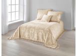 Tagesdecke PEREIRA DA CHUNA Gr. 4, beige (ecru), B:240cm L:250cm, 100% Baumwolle, Tagesdecken, Tagesdecke