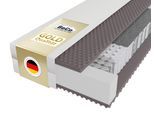 Taschenfederkernmatratze BECO "5 Sterne TFK – GOLD Luxus-Taschenfederkernmatratze Hotelkomfort", weiß (weiß, neutral), B:90cm H:29cm L:200cm, Bezug: 80% Polyester, 20% Viskose, Matratzen, Taschenfederkernmatratze, Wendematratze, gleichfeste Seiten, Premiumhöhe, auch in 140x200