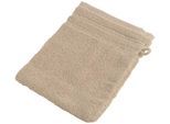Waschhandschuh WEWO FASHION "9518W", beige, B:16cm L:21cm, Frottee, Waschlappen, Waschhandschuh, saugstark