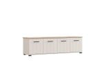 Carryhome Lowboard, Kaschmir, Eiche Artisan, Kunststoff, 156x44x40.5 cm, stehend, Wohnzimmer, Wohnwände, Lowboards, Lowboards stehend