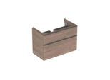 Geberit Smyle Square Waschtisch-Unterschrank 500354JR1 88,4x61,7x47cm, Holzstruktur Nussbaum hickory, 2 Schubladen