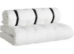 Loungesofa KARUP DESIGN "BUCKLE-UP Sofa out™, Loungesofa in Schlafplatz verwandelbar", weiß, B:95cm H:68cm T:140cm, Webstoff-Bezug (100% Acryl Dralon), Sofas, Loungesofa, Outdoor geeignet, Schmutz- und Wasserabweisend, Made in Europe