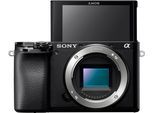 SONY Kompaktkamera "Alpha 6100 APS-C", schwarz, B:12cm H:6,69cm T:5,94cm, Fotokameras, Kompaktkamera