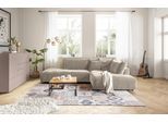 Ecksofa MUSTERRING "Lucia bequem, elegant & zeitlos, elegante Sofa ohne Armlehnen", silber, B:304cm H:81cm T:224cm, 100% Polyester, Sofas, Ecksofa, mit großem Longchair, verschiedene Farben, B304 x T224 cm