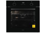 EXQUISIT Backofen "EBE278-H-020 schwarz", Energieeffizienz: A, schwarz, B:59,5cm H:59,5cm T:56,7cm, Backöfen, Pizzafunktion – ideal für Pizza, Focaccia und mehr, Backofen