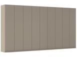 Kleiderschrank RAUCH "Schlafzimmer Garderobe Kinderzimmer WELTNEUHEIT ELVIK by rauch-ONE", beige (fango), B:405cm H:212cm T:54cm, Holzwerkstoff, Schränke, Kleiderschrank, PATENTIERTES SCHNELLMONTAGESYSTEM mit Push-to-open MADE IN GERMANY