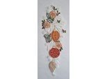 Fensterbild STICKEREIEN PLAUEN "Fensterbild Weihnachtskugeln", rot (bunt), Polyester, Fensterbilder, Fensterbild, echte Plauener Stickerei
