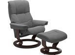 Relaxsessel STRESSLESS "Mayfair", grau (dunkelgrau dinamica), B:79cm H:101cm T:73cm, Leder BATICK: BATICK ist ein leicht korrigiertes, durchgefärbtes und genarbtes Möbelleder, bei dem die meisten Unebenheiten und Spuren in der Regel entfernt wurden.;Leder PALOMA: PALOMA ist ein durchgefärbtes Semianilin-Möbelleder mit natürlicher Narbung.;ROHLEDER Stoff Q2 FARON: Ein fester zuverlässiger Bouclé mi