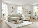 Ecksofa DIE PLANBAR "MP-IN24153, L-Form, Breite 289 cm", beige (cody beige), B:289cm T:197cm, 100% Polyester, Sofas, Ecksofa, wahlweise mit Schlaffunktion und verstellbaren Kopfstützen