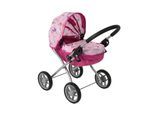 Puppenwagen CHIC2000 "Lilli", rosa (einhorn pink), Puppenwagen, KinderB:35cm H:60cm T:35cm, Puppenwagen, zusammenklappbar, B:35cm H:60cm T:35cm