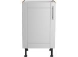 Spülenschrank OPTIFIT "Ahus", grau (hellgrau matt, wildeiche nachbildung), B:50cm H:87cm T:58,4cm, Schränke, Spülenschrank, Breite 50 cm