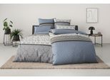 Bettwäsche OTTO HOME "Cremona", blau, B/L: 135cm x 200cm, 1 Stk., 1 Stk., Biber, B/L: 80cm x 40cm, 2, Biber, Obermaterial: 100% Baumwolle, Bettwäsche, Bettwäsche, romantische Bettwäsche in verschiedenen Qualitäten, ab Gr. 135x200 cm