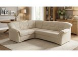 Ecksofa OTTO HOME "Langelland 232 x 146 cm, auch mit Schlaffunktion, mittelfester Sitz", beige, B:240cm H:83cm T:190cm, 100% Polyester, Sofas, Ecksofa, L-Form, mit Federkern, pflegeleichter Pet Friendly Bezugsstoff