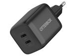 OTTERBOX USB-Ladegerät "Wall Charger 65W GaN 2x USB-C", schwarz, B:10,01cm H:4,5cm T:10,01cm, Ladegeräte, USB-Power Delivery (PD), USB-Ladegerät