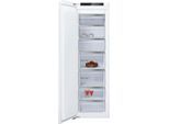 NEFF Einbaugefrierschrank "GI7813CE0", Energieeffizienz: E, silber (weiß, neutral), B:55,8cm H:177,2cm T:54,5cm, Gefrierschränke, No Frost: nie wieder Abtauen, Einbaugefrierschrank