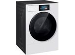 SAMSUNG Wärmepumpentrockner "DV90F09F4WT2", Energieeffizienz: A, schwarz-weiß (weiß), B:60cm H:85cm, Trockner, Wärmepumpentrockner