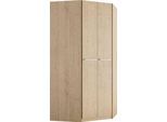Eckkleiderschrank PRIESS "Barcelona Kleiderschrank Ecklösung Raumwunder", braun (edelbuchefarben), B:95cm H:193cm T:95cm, Holzwerkstoff, Schränke, Eckkleiderschrank, in 2 Tiefen Schrank Eckschrank Garderobe