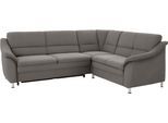 Ecksofa SIT & MORE "Cardoso L-Form", grau, B:249cm H:90cm T:209cm, Flachgewebe (100% Polyester);Struktur (100% Polyester);Luxus-Microfaser (90% Polyester, 10% Polyamid), Sofas, Ecksofa, mit Federkern, wahlweise mit Schlaffunktion und Schubkasten