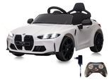Elektro-Kinderauto JAMARA "Ride-on BMW M4 schwarz, 2,4GHz, Li-Power 12.6", weiß, Elektro-Kinderfahrzeuge, KinderB:74cm H:49cm T:110cm, Elektro-Kinderauto, mit Licht und Sound, B:74cm H:49cm T:110cm