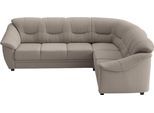 Ecksofa SIT & MORE "Savona L-Form, B. 262 cm, Komfortsitz, Eckcouch mit Stoff- & Lederwahl", taupe, B:262cm H:90cm T:212cm, Sofas, Ecksofa, optional Schlaffunktion, Liegefl. 120x195 cm