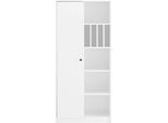 Aktenschrank OTTO HOME "Licia", weiß, B:81,5cm H:179cm T:35cm, Hartfaserplatte, Holzwerkstoff, Schränke, Aktenschrank