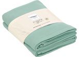 Geschirrtuch VOSSEN "SET Double Delight 2x KÜT", grün (basil blush), B:50cm L:70cm, 100% Baumwolle, Geschirrtücher, Geschirrtuch, strapazierfähige, saugstarke Qualität