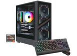 GAMEMAX Gaming-PC "AERIS GB 8199 AMD Ryzen 7 5700X 32GB 1TB SSD RX 9070", bunt (schwarz), Microsoft Windows 11 Home (64 Bit), RX 9070, 32 GB RAM 1.000 GB SSD, Desktop-PCs, Windows 11, Gaming-PC
