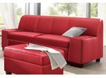 2-Sitzer DOMO COLLECTION "Norma Top, elegant & modern, flache Armlehnen, bequem, Breite 192cm", rot, B:192cm H:77cm T:90cm, Sofas, 2-Sitzer