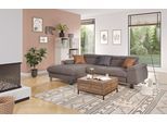 Ecksofa COTTA "Komaris L-Form, B: 244 cm", grau, B:244cm H:72cm T:166cm, 94% POLYESTER (PES) 6%POLYAMID (PA), Sofas, Ecksofa, mit Kopfteilverstellung, optional Schlaffunktion, Bettkasten & Licht