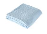 Wohndecke "HEVIN", blau, B:280cm L:250cm, Baumwolle, LEGER HOME BY LENA GERCKE, Wohndecken, Wohndecke, Tagesdecke im Baumwoll-Crinkle-Effekt, Musselin, Kuscheldecke