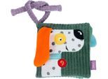 Greifspielzeug FEHN "Stoffbuch Hund Dotty", bunt, Greifspielzeug, BabyB:10,7cm H:3,4cm L:10,7cm, Baumwolle, Nicki, Plüsch, Greifspielzeug, Enthält Bio-Baumwolle, B:10,7cm H:3,4cm L:10,7cm