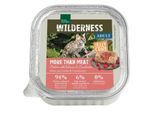 REAL NATURE WILDERNESS Nassfutter Katze, Audlt, Jelly Core, More than Meat Huhn mit Lachs und Cranberries 16x100 g