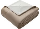Wohndecke OTTO HOME "Tobbin", beige, B:150cm L:200cm, Polyester, Wohndecken, Wohndecke, doppelseitige Wohndecke aus Flannel, verschiedene Größen, zweifarbig