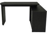 Eckschreibtisch JAHNKE "MOON C 14 E", schwarz (eiche schwarz, eiche schwarz, eiche schwarz), B:140cm H:75,2cm T:100cm, Tische, Eckschreibtisch, Eckschreibtisch, wechselseitig montierbar, 2 Fächer, Breite:140 cm