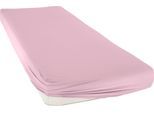 Spannbettlaken BELLANA "bellana Melone, 100% Baumwolle, Jersey, bügelfrei", rosa, L:200cm, Mako-Jersey, Obermaterial: 100% Baumwolle, Bettlaken, Spannbettlaken, reine Baumwolle, Spannbetttuch für Matratzen bis 25cm Höhe