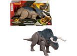 Actionfigur MATTEL "Jurassic World, Rebirth, Wild Roar, Nasutoceratops", bunt, Spielfiguren, KinderB:30cm, Kunststoff, Actionfigur, B:30cm